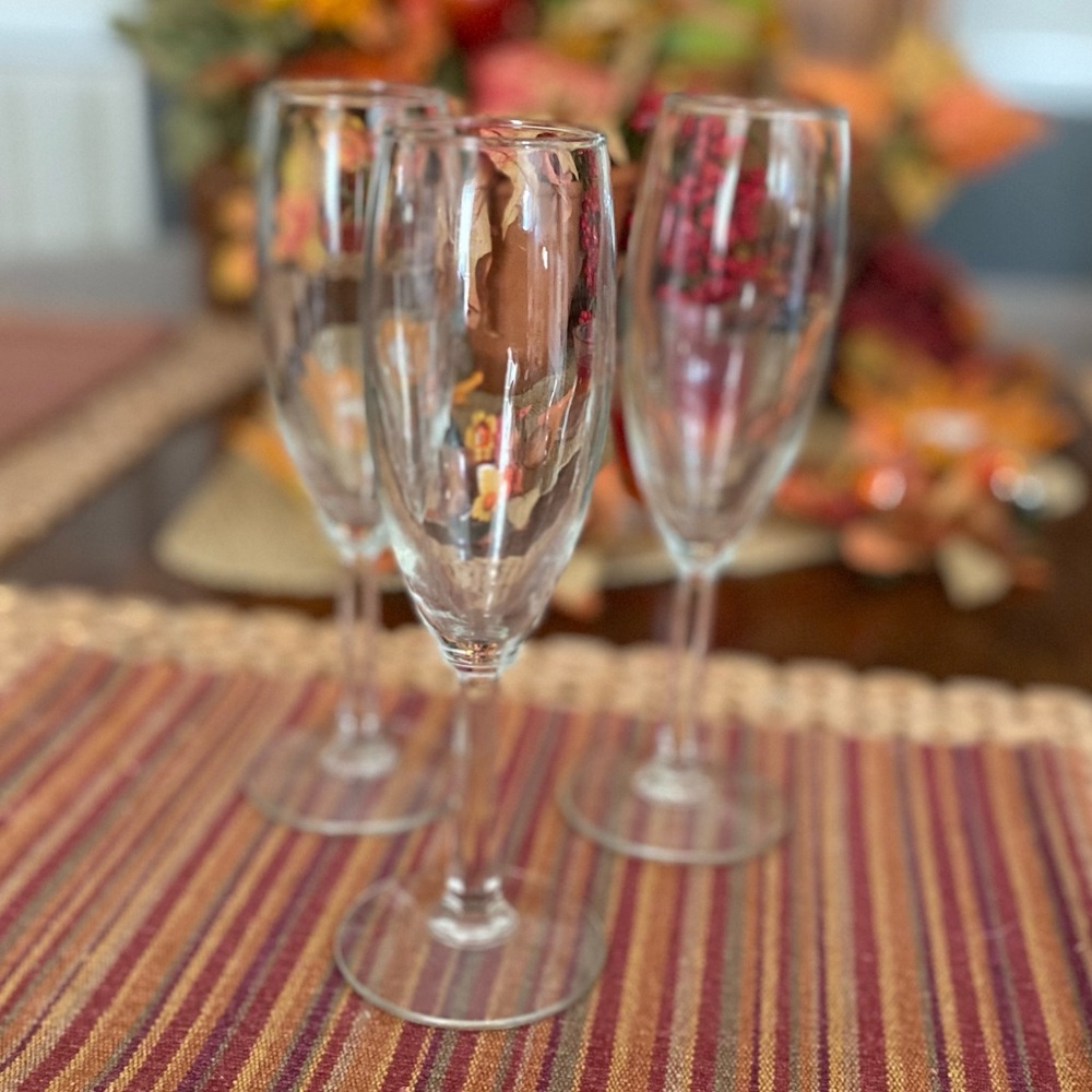 SET OF 3 VINTAGE GERMAN CHAMPAGNE FLUTE GLASSES - Picture 9 of 10